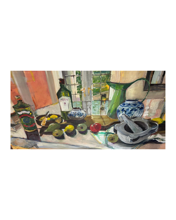The Kitchen Still with Pestle - Therese Healy Kelly